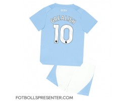 Manchester City Jack Grealish #10 Hemmatröja Barn 2023-24 Kortärmad (+ korta byxor)